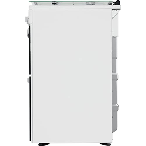 Indesit 60CM ID67G0MCW/UK Gas Double Freestanding cooker - White