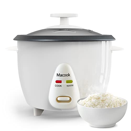 Macook Mini Rice Cooker 3 Cups (Uncooked), Electric Rice Cooker Small with Removable Nonstick Pot, One Touch and 12H Automatic Keep Warm, for Rice, Soups, Stews, Grains, Oatmeal