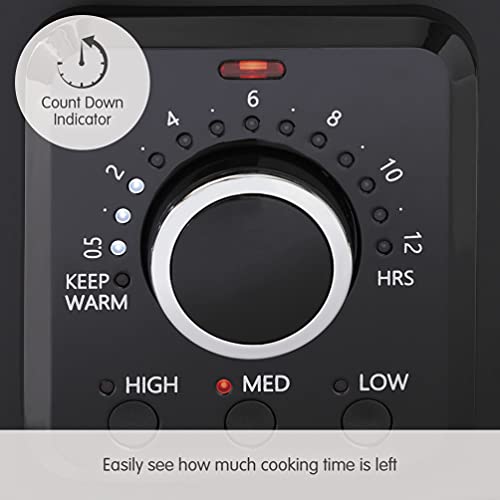 Morphy Richards 461021 6.5L Easy Time Slow Cooker, Black