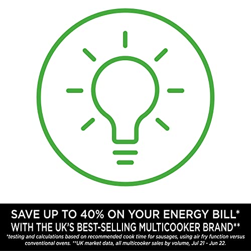 Ninja Foodi MAX Multi-Cooker [OP500UK], 9-in-1, 7.5L, Electric Pressure Cooker and Air Fryer, Brushed Steel and Black