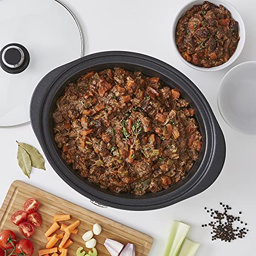 Morphy Richards 461021 6.5L Easy Time Slow Cooker, Black