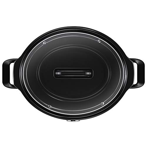 Crockpot Slow Cooker | Removable Easy-Clean Ceramic Bowl | 3.7 L (3-4 People) | Energy Efficient | Black [CSC078]