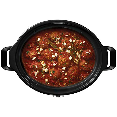 Crockpot Slow Cooker | Removable Easy-Clean Ceramic Bowl | 3.7 L (3-4 People) | Energy Efficient | Black [CSC078]