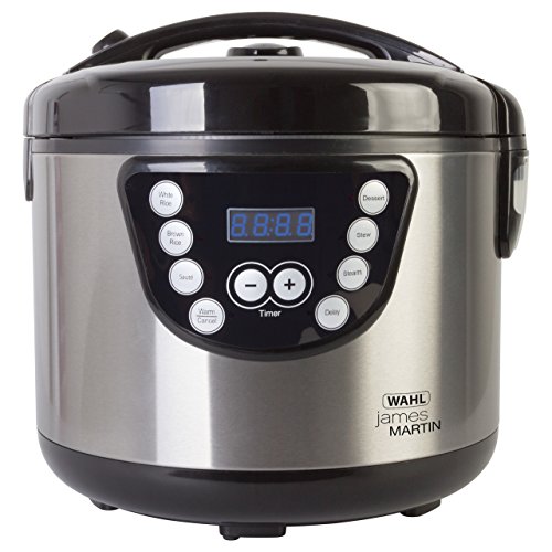 Wahl James Martin Multi Cooker, 6-in-1 Functions, Steaming, Sautéing, Stewing, Slow Cooking, 24hr Delay Timer, 4L Ceramic Pot (feeds up to 4 people), Removable Cooking Pot, Dishwasher Safe Parts