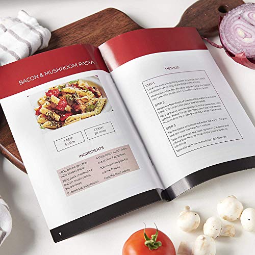 MisterChef® Multi-Function Cooker - Electric Frying Pan Cooker with Tempered Glass - 36cm - Energy Saver 1500W - Cool-Touch Handles - Free Colored Recipe Book Enclosed - 2 Year Warranty