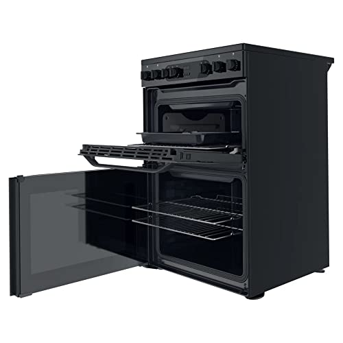 60CM Electric Double Freestanding cooker - Black