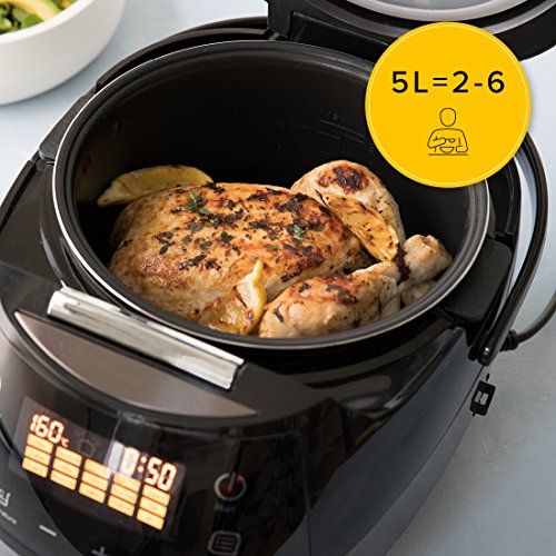 Drew&Cole CleverChef 14-in-1 Intelligent Digital Multi Cooker, Aluminium, 860 W, 5 Litre, Charcoal