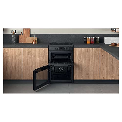60CM Electric Double Freestanding cooker - Black