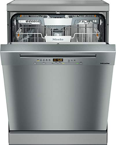 Miele G5222SC Freestanding Dishwasher, 14 Place Settings, Clean Steel