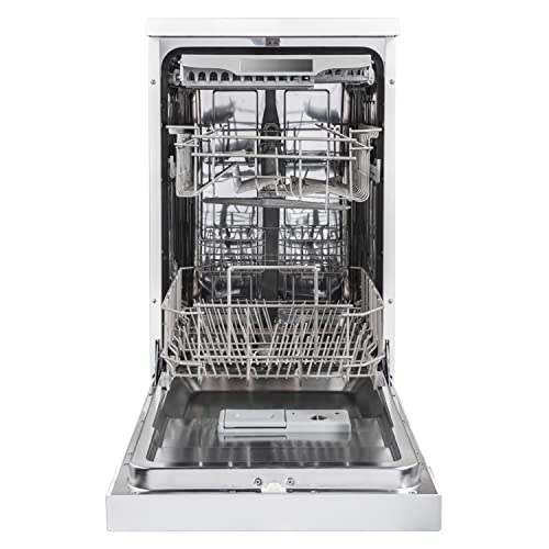 Hisense HS520E40WUK Slimline 11 Places Free Standing Dishwasher White with 15 Minutes Quick Wash