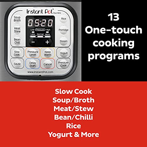 Instant Pot DUO 60 Duo 7-in-1 Smart Cooker, 5.7L - Pressure Cooker, Slow Cooker, Rice Cooker, Sauté Pan, Yoghurt Maker, Steamer and Food Warmer, Brushed Stainless Steel