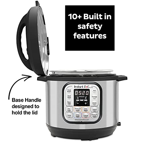 Instant Pot DUO 60 Duo 7-in-1 Smart Cooker, 5.7L - Pressure Cooker, Slow Cooker, Rice Cooker, Sauté Pan, Yoghurt Maker, Steamer and Food Warmer, Brushed Stainless Steel