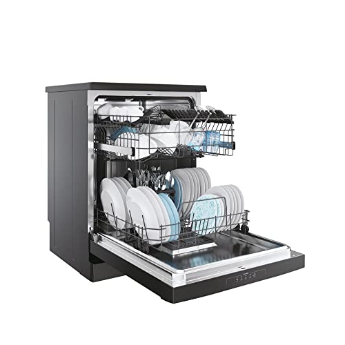 Candy CDPN1L390PB Freestanding Full Size Dishwasher, 13 Place Settings, 60 cm Wide, Smart enabled, Black