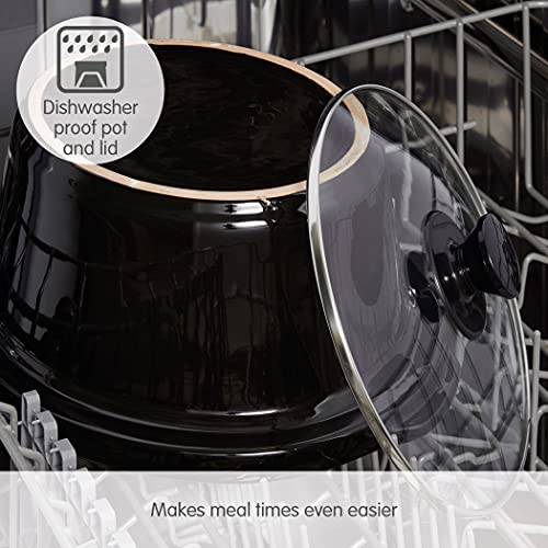 Morphy Richards 460017, 3.5 Litre Ceramic Slow Cooker, One-Pot Solution, Brushed Steel