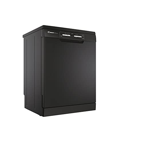 Candy CDPN1L390PB Freestanding Full Size Dishwasher, 13 Place Settings, 60 cm Wide, Smart enabled, Black