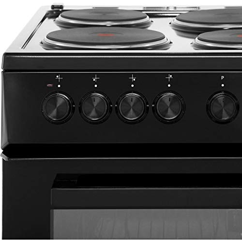 Beko AS530K 50cm Electric Cooker with Solid Plate Hob - Black