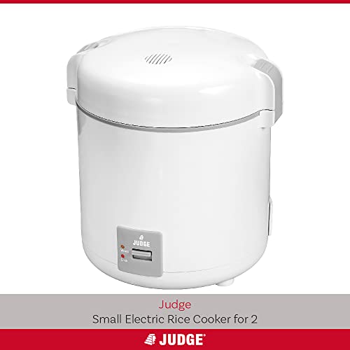 Judge JEA63 Small Electric Rice Cooker for 2, Fully Automatic with Removable Non Stick Rice Pot, 2 Year Guarantee