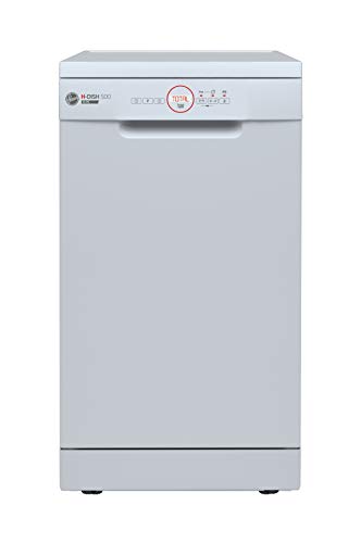 Hoover HDPH2D1049W Freestanding Slimline Dishwasher, 10 Place Settings, 45 cm Wide, White