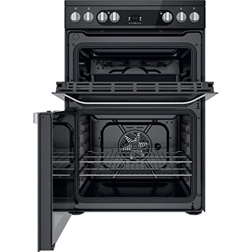 Hotpoint 60CM HDM67V9HCB/U Electric Double Freestanding cooker - Black