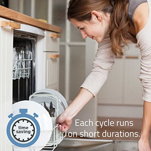 Cookology CBID450 Slimline Freestanding Integrated Dishwasher 45cm with 10 place settings, 6 Wash Programmes, LED Control Panel and a Delay Timer - in Stainless Steel