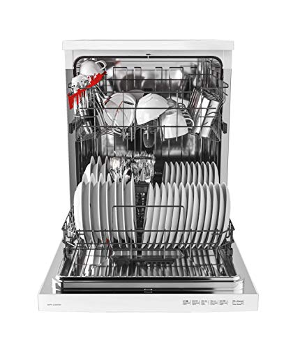 Hoover HDPN1L360OW Free Standing Full Size Dishwasher, 13 Place Settings, 60 cm Wide, Smart enabled, White
