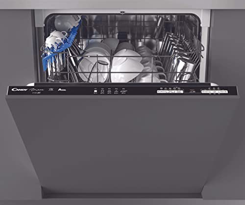 Candy CDIN 1L380PB-80 Integrated Full Size Dishwasher, 13 place settings, WIFI&Bluetooth, Black control panel