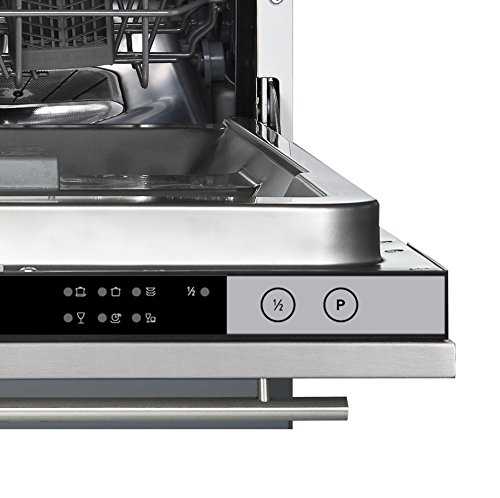 Cookology CBID450 Slimline Freestanding Integrated Dishwasher 45cm with 10 place settings, 6 Wash Programmes, LED Control Panel and a Delay Timer - in Stainless Steel