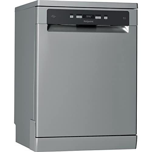 Hotpoint HFC 3C26 WC X UK Freestanding Standard Dishwasher, 14 Place Settings, 7 Programs, Stainless Steel