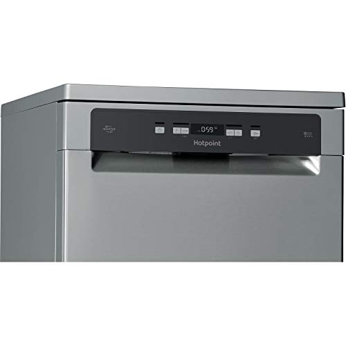 Hotpoint HFC 3C26 WC X UK Freestanding Standard Dishwasher, 14 Place Settings, 7 Programs, Stainless Steel