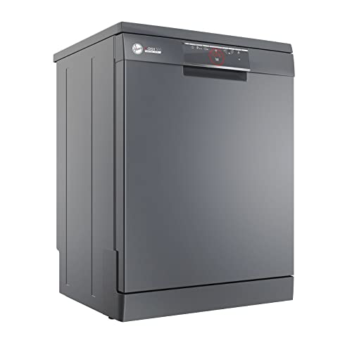 Hoover HF 6E3DFA-80 Freestanding Fullsize Dishwasher, 16 Place Settings, 9 Programmes, WIFI Connectivity, Anthracite