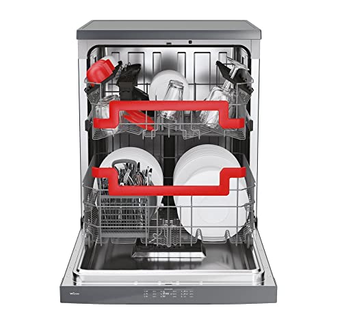 Hoover HF 6E3DFA-80 Freestanding Fullsize Dishwasher, 16 Place Settings, 9 Programmes, WIFI Connectivity, Anthracite