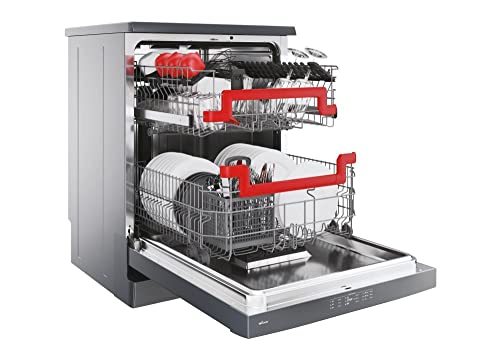 Hoover HF 6E3DFA-80 Freestanding Fullsize Dishwasher, 16 Place Settings, 9 Programmes, WIFI Connectivity, Anthracite