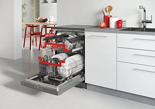 Hoover HF 6E3DFA-80 Freestanding Fullsize Dishwasher, 16 Place Settings, 9 Programmes, WIFI Connectivity, Anthracite