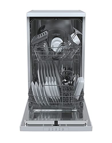 CANDY CDPH 2L1049W-80 Freestanding 10 Place Setting Slimline 45cm Dishwasher, 5 Programmes, Quick wash, White