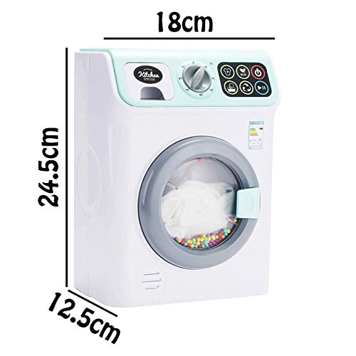 infunbebe Kids Toy Play Kitchen Super Chef My First Washing Machine With Light & Sounds