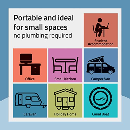 Cookology CTTD8 Compact Mini Portable Counter Top, Tabletop Dishwasher Small, 8 place settings and 8 Wash Cycles with ECO Friendly Mode - In Silver