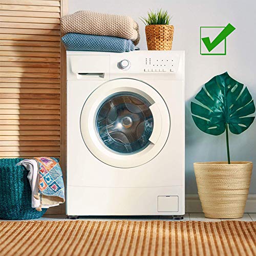 4 PCS Rubber Feet for Washing Machine, Universal Washing Machine Feet Pads - Non Slip Shock Absorber (6.5cm), Black