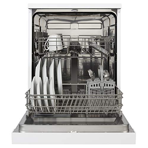 Cookology CFSD613WH 60cm Wide Freestanding Full Size Undercounter Dishwasher, 6 Programme Settings with Eco Mode, 13 Place Settings - in White