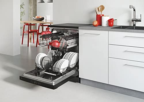 Hoover HDPN1L390PB Freestanding Full Size Dishwasher, 13 Place Settings, 60 cm Wide, Smart enabled, Black