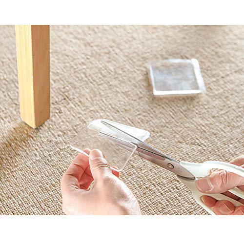 QOONESTL Universal Anti Vibration Feet Pads, Silicone Non-slip Mat for all makes of Washing Machine,Pack of 4 (Trasparent)