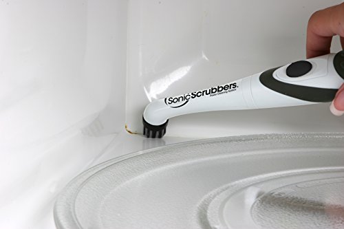 SonicScrubber Household Combi Pack - High Power Motor - Includes 4 Brush Heads - Ideal for All Rooms and Surfaces - Dishwasher Safe - AA Batteries Included