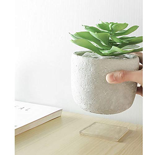 QOONESTL Universal Anti Vibration Feet Pads, Silicone Non-slip Mat for all makes of Washing Machine,Pack of 4 (Trasparent)