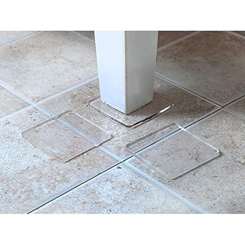 QOONESTL Universal Anti Vibration Feet Pads, Silicone Non-slip Mat for all makes of Washing Machine,Pack of 4 (Trasparent)