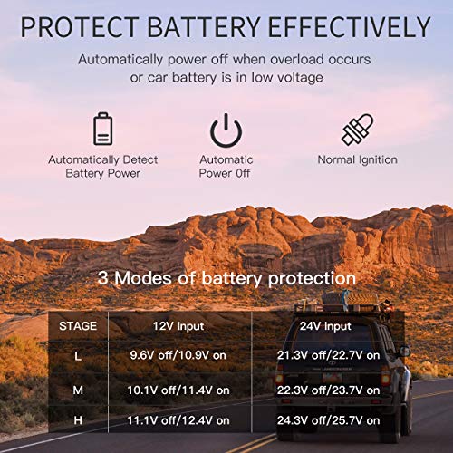 Alpicool CF45 45L Car Refrigerator Portable Car Fridge Freezer 12/24v Campervan Boat DC Electric Cooler for Camping, Driving, Picnic