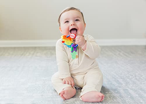 Nuby IcyBite™ Keys – Soothing Teether | Multiple Teething Surfaces | Refrigerator Safe | Suitable from 3 Months Plus