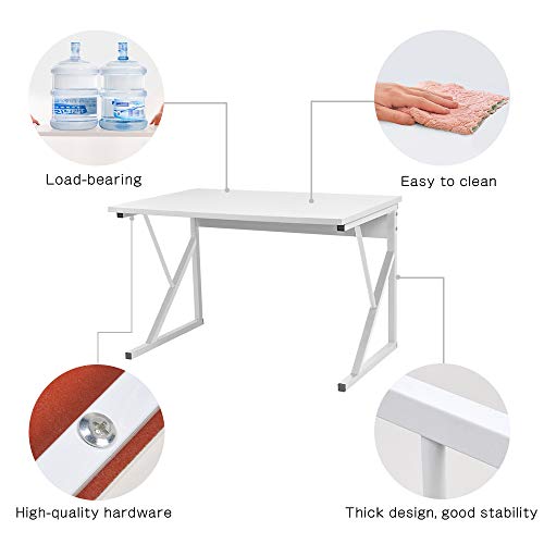 Rainbow Tree 2-Tier Microwave Oven Rack with Shelf for Kitchen, Heavy Duty Microwave Toaster Stand Kitchen Counter Top Organizer, Wooden Kitchen Baker’s Rack with Metal Frame White