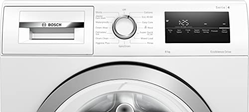 Bosch Home & Kitchen Appliances WGG04409GB Washing Machine with 9kg Capacity, SpeedPerfect, Hygiene Plus, ActiveWater Plus, EcoSilence Drive, White, Freestanding