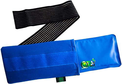 2 x Ice Pack for Sports Injuries Knee Pain Relief Gel Pack Hot & Cold Gel Ice & Heat Compression Pack Reusable Heat Pads with Wrap and Pouch Included