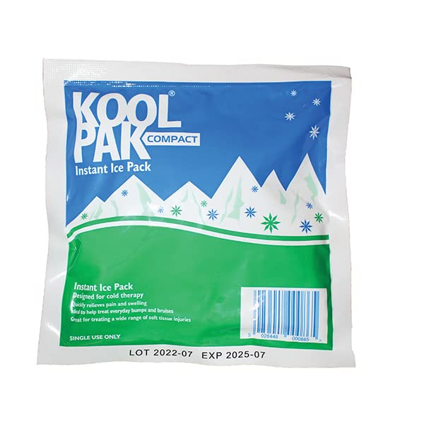 Koolpak Compact Instant Cold Ice Pack, 15 x 15 cm (Pack of 20)