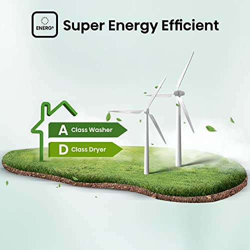 Hisense WDQA8014EVJM 60cm Freestanding 8 KG Front Load Washer Dryer - 1400 RPM - Pure Steam - PureJet - Pause and Add - Inverter Motor - White